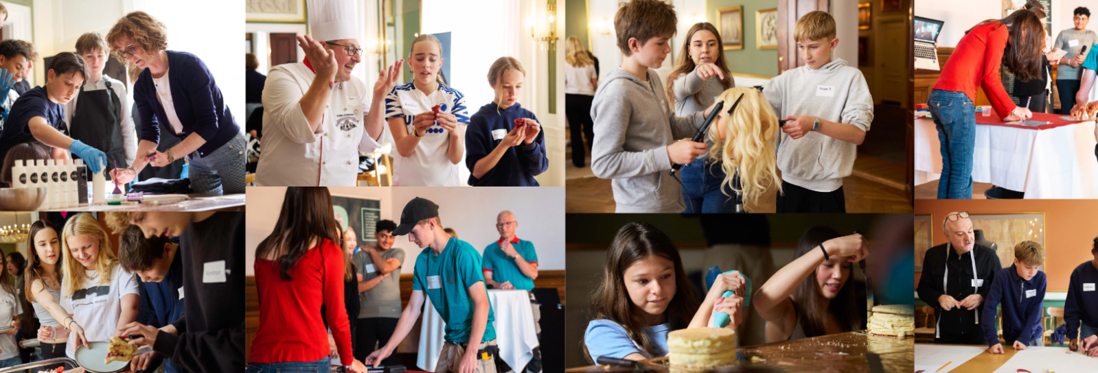 fotocollage - unge til erhvervsdagen